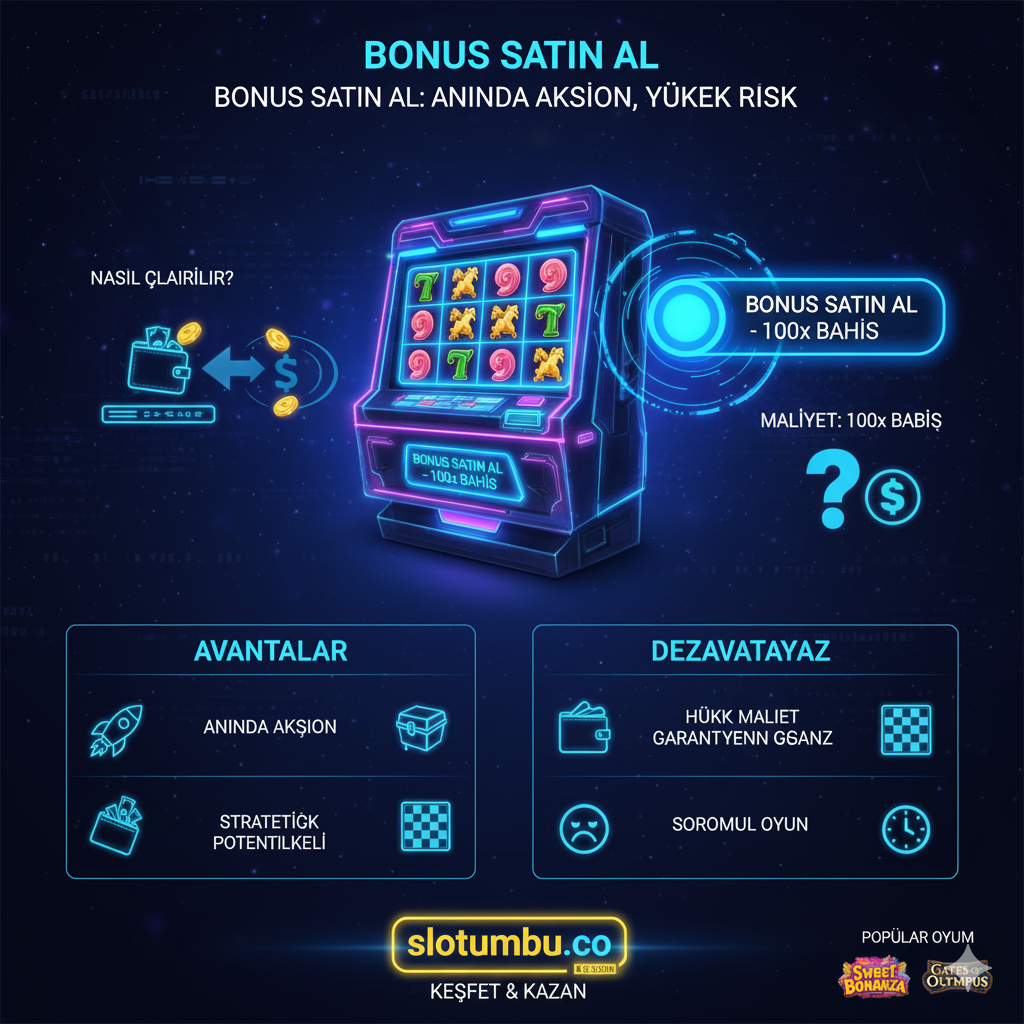 Bonus Satın Al (Bonus Buy) Özellikli Slot Oyunları ve Avantajları