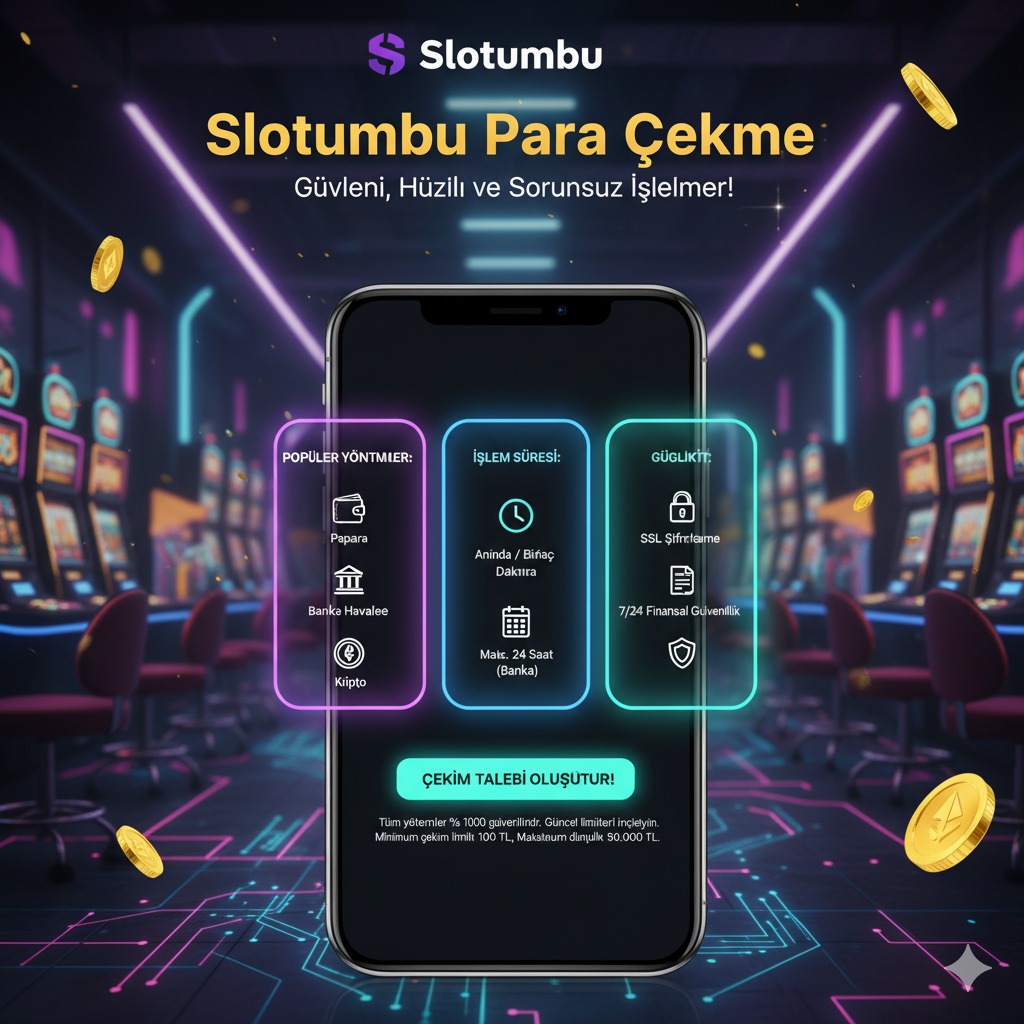 Slotumbu para çekme yöntemleri ve işlem süreleri